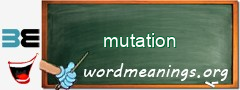 WordMeaning blackboard for mutation